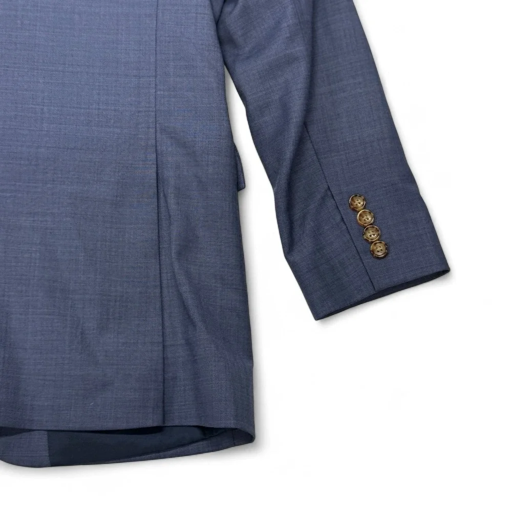 J Crew Thompson Blue Wool Blazer Jacket Suit Separate Mens 42L‎